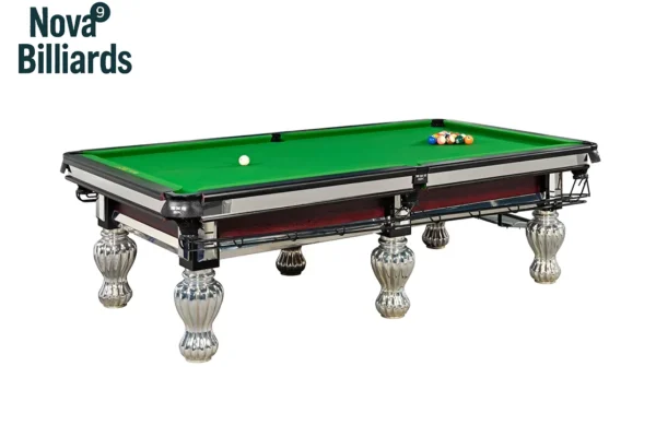 Mesa de billar china SPK con patas plateadas